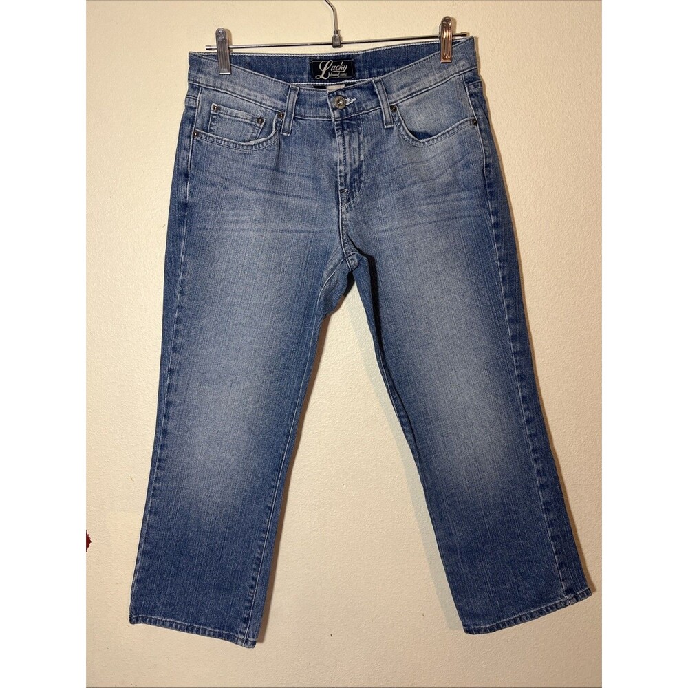 Lucky Women's Classic Rider Crop Jeans with Stretch - Size 6